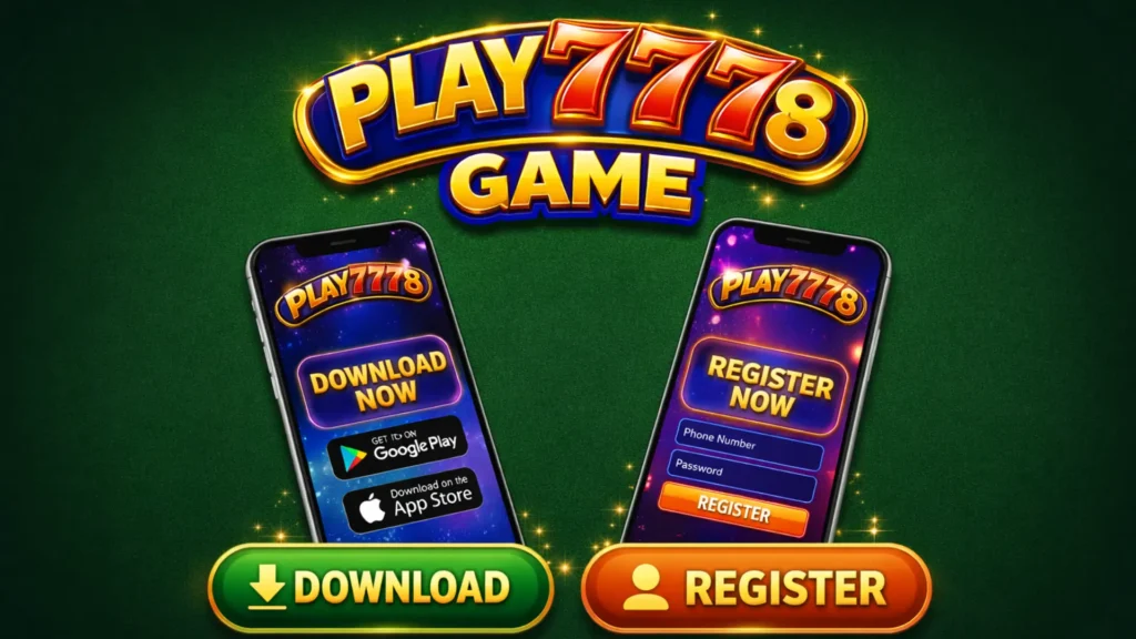 Play7778 Game 6 Play7778 Game download and register screen on mobile phones